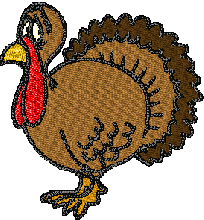 ThanksGiving Turkey brother free embroidery machine designs to download