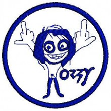 Ozzy Embroidery Design