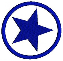 Stars Logo Embroidery Design