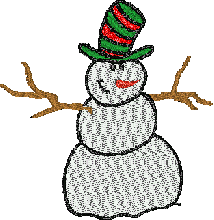 snowman embroidery designs for sewing machine