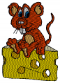 Cute mouse Baby Embroidery designs-Embroiderydesigns.name