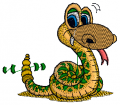 Snake Baby Embroidery designs-Embroiderydesigns.name