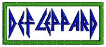 Def Leppard Logo Embroidery Design