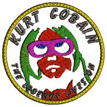 Kurt Cobain Logo Embroidery Design