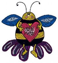 bee in love free machine embroidery designs