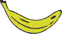 Bananna free embroidery design