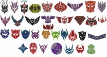 Transformers embroidery imaginary designs