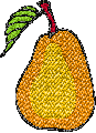 Free Pear Embroidery Design