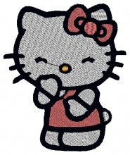 Shy kitty Machine Embroidery designs