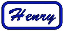 henry name embroidery designs for babies