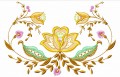 Jacobean Floral Embroidery Design