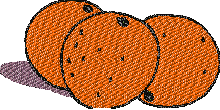 Free Orange Embroidery Design