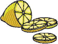 Free Lemon Embroidery Design