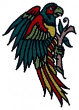 Parrot Tattoo Embroidery Design