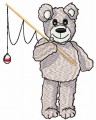 Download fishing teddy bear embroidery designs