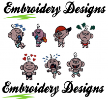 Baby Birba Machine embroidery Designs