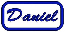 daniel name embroidery designs for babies