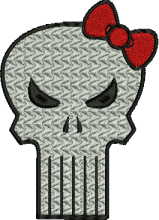 Punisher Kitty Embroidery design