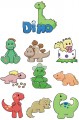 Dino embroidery Designs