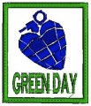 Heart Green Day Logo Embroidery Design