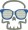 geek skull free machine embroidery design