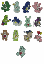 Care Bears  Machine embroidery Designs