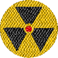 Radioactive radiation warning symbol embroidery designs free download