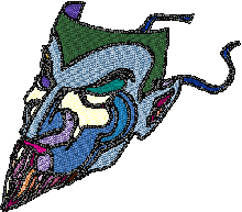 Mephisto Mask embroidery design