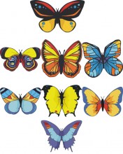 Butterflies Embroidery designs-Embroiderydesigns.name