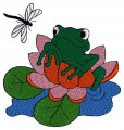 Frog Embroidery designs-Embroiderydesigns.name