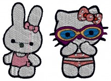 Hello Kitty Baby Embroidery designs-Embroiderydesigns.name