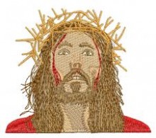 Jesus religious embroidery design