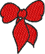 Christmas bow realistic free baby sew embroidery designs