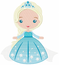 Frozen Cute baby princess embroidery design