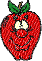 Silly apple Embroidery Design