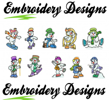 Snowman Machine embroidery Designs