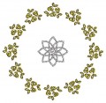 Table Center Embroidery Design