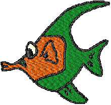 Download a green fish free embroidery designs freebies