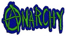 Anarchy Logo Embroidery Designs