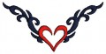 Tribal Heart Embroidery Design