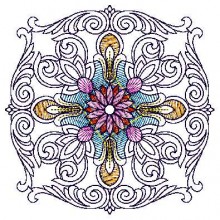 Crazy quilt embroidery Machine-Embroidery Design