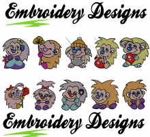 Hedgehogs Machine embroidery Designs