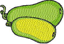 Free Green Fruit Embroidery Design