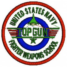 Top Gun  Embroidery Design