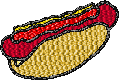 Hotdog Embroidery Design