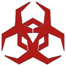 Malware Hazard Symbol Embroidery Designs,Embroiderydesigns.name