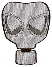 Gas Mask Embroidery design