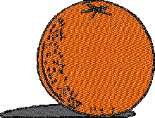 Free Orange Embroidery Design