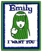 Emily Logo Embroidery Design