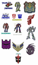 Transformers embroidery imaginary designs